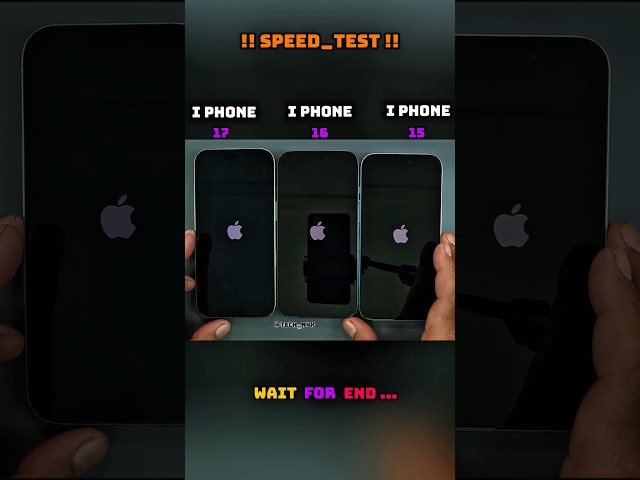 🚀 I PHONE 17 vs I PHONE 16 vs I PHONE 15 SPEED TEST !! 🔥