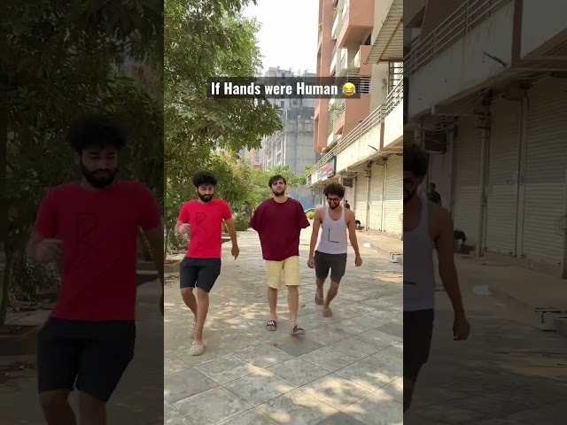 If HANDS were HUMANS😂#Funcho #Comedy #Funny #Shorts