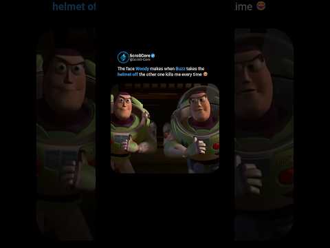 Woody's reaction to the second Buzz 😂