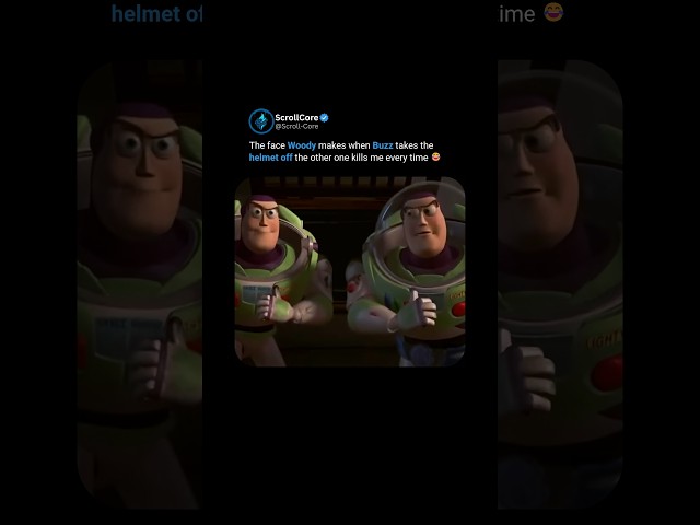 Woody's reaction to the second Buzz 😂