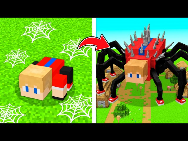 VIDA de ARANHA no Minecraft!