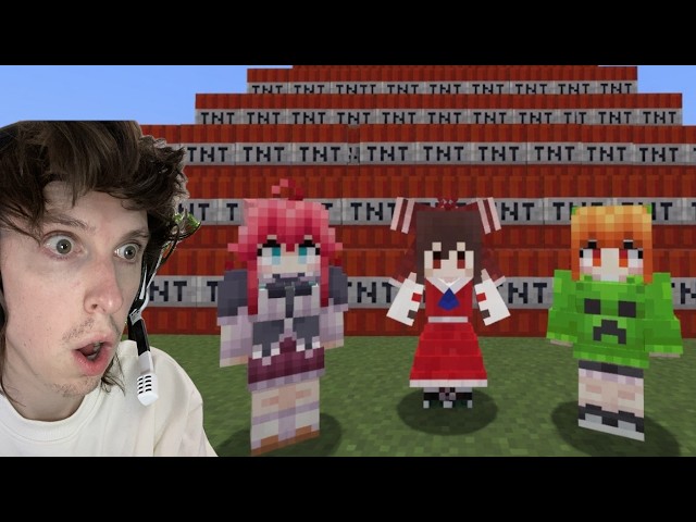I spawned Every Anime Girl in a world of TNT