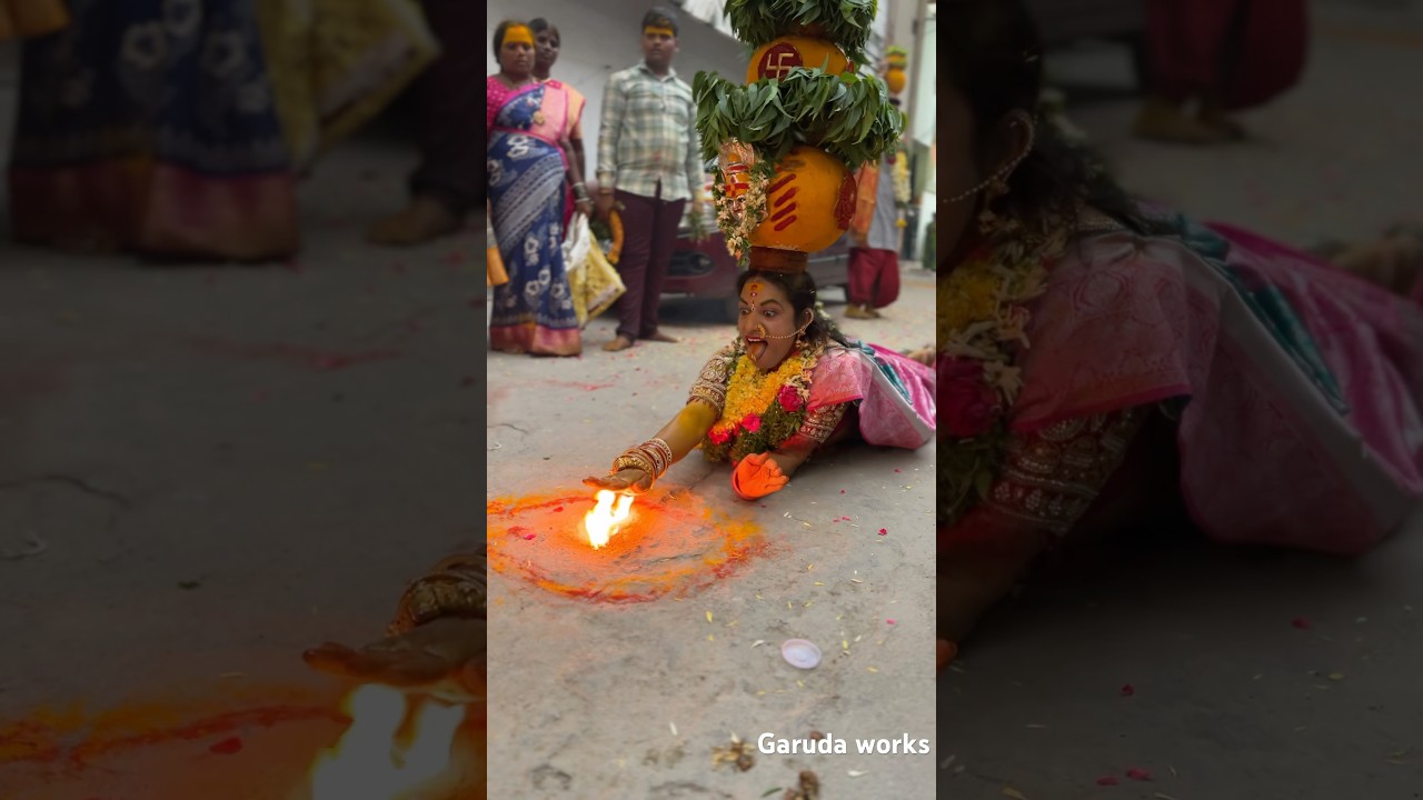Telangana Bonam Rakesh Sigam at Yellamma bonalu 2025 #shorts