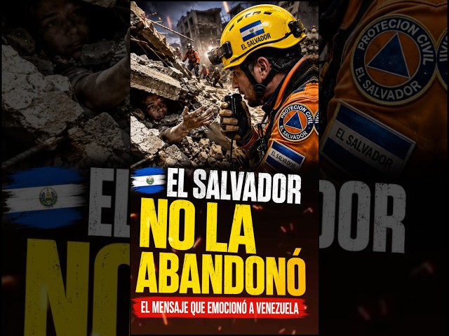 Rescatista salvadoreño conmueve a Venezuela con este emotivo rescate 🇸🇻