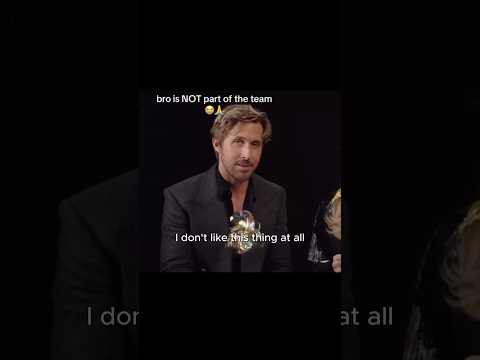 Ryan Gosling being honest 😭
