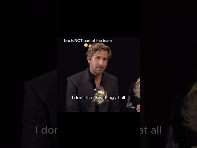 Ryan Gosling being honest 😭
