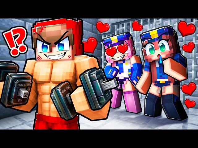 Bodybuilding to Rizz POLICE GIRLS.. (Minecraft)