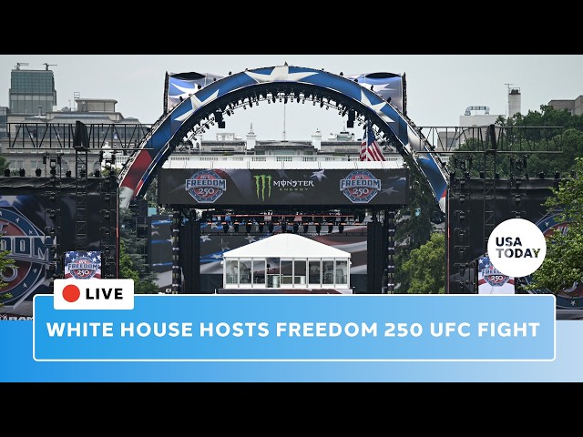 Live: Trump White House hosts UFC Freedom 250 fight on president's birthday in Washington, DC