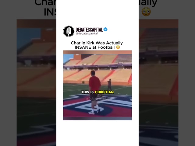Charlie Kirk Can Actually THROW 😳 #charliekirk #charliekirkdebate