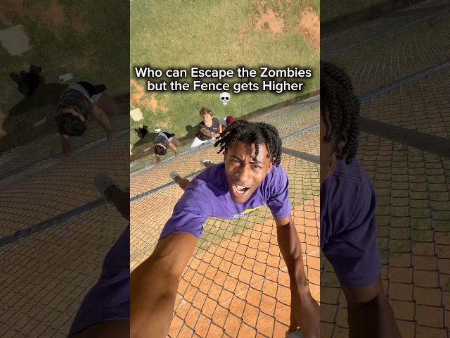 Who can Escape Zombies but the Fence gets Really High 💀 @cobytatum @pronobi1