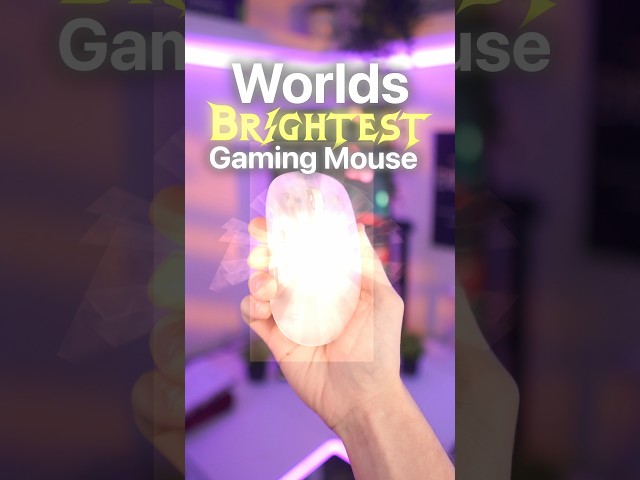 I Made the Worlds BRIGHTEST Gaming Mouse… #gaming #pcgaming #pcgamer #gamingmouse #mousegaming