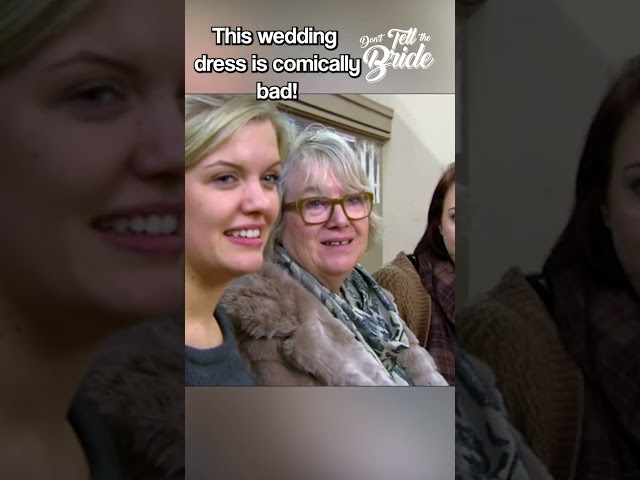 This wedding dress is so bad, everyone's shocked! 😱 #donttellthebride #wedding #weddingdress