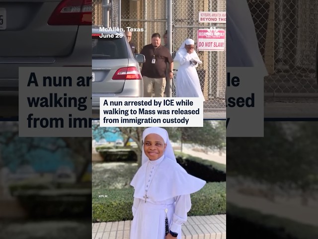 Nun released after ICE arrested her on the way to Mass