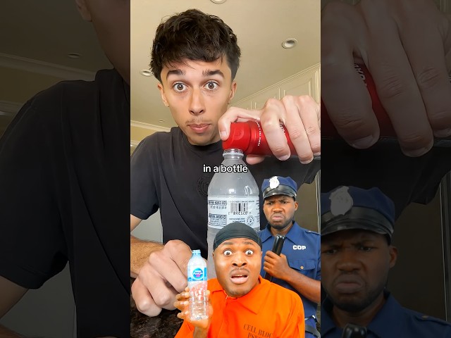 I Tested The Exploding Water Bottle 😱 @tyler.vitelli