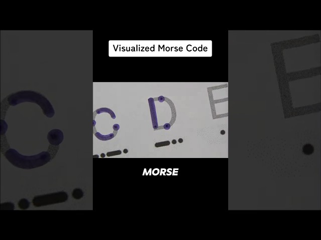 This is How Morse Code Works(📸:@tohgutakumi)