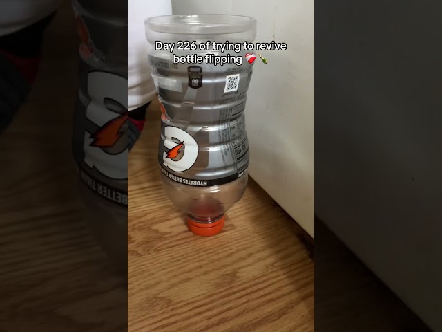 Off the wall 🍾 day 226 #bottleflip #trickshots #trend #2016 #shorts #viral #gatorade