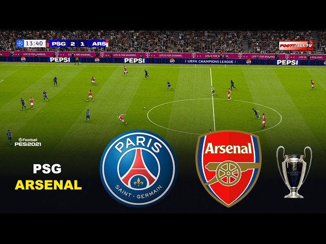🔴Psg vs Arsenal - UEFA Champions League 2026 FINAL Ucl | eFootball Pes 21 Gameplay