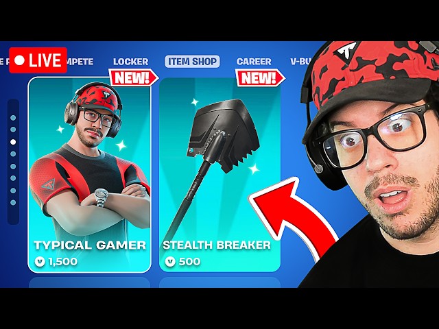 🔴 LIVE! - MY *ICON SKIN* ITEM SHOP COUNTDOWN! (FREE GIVEAWAYS)