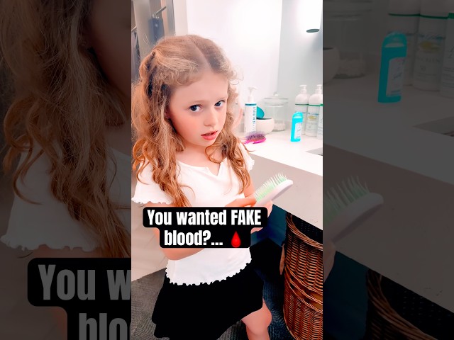 FAKE BLOOD?!🩸😱 #shorts #viral #viralshorts #fyp #funny #comedy #trending #reels #lol #trend #cute