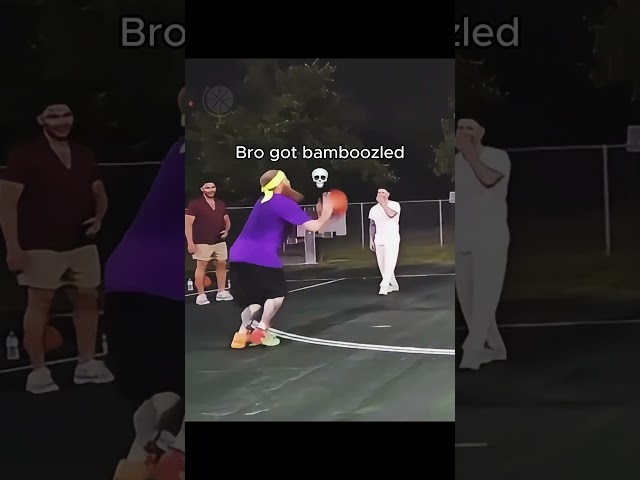 The pump fake got him 💀 #basketball