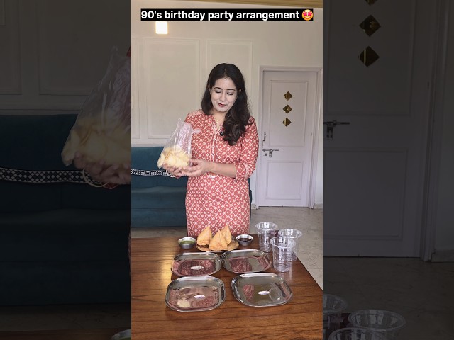 "90's Vs 2026 birthday party arrangements." 🤩🥳🤯 #relatable #trending #shorts