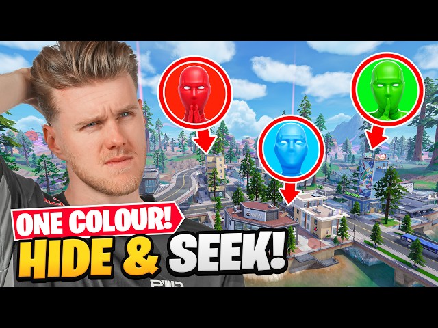 Hide and Seek BUT We have ONE COLOUR!