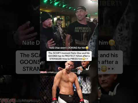 The SCARY moment Nate Diaz’s CREW had to PROTECT N3on😳👀 #ufc #natediaz #n3on