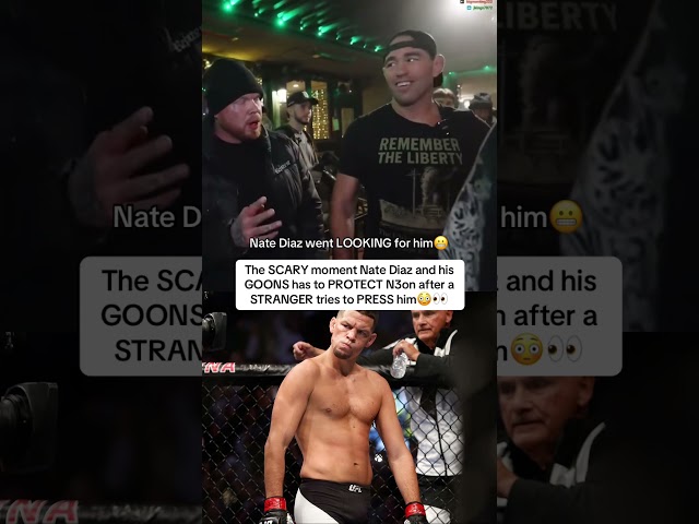 The SCARY moment Nate Diaz’s CREW had to PROTECT N3on😳👀 #ufc #natediaz #n3on