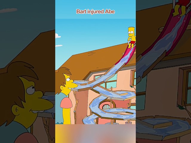 Bart injured Abe #ly7U #foryou #simpsons #shorts