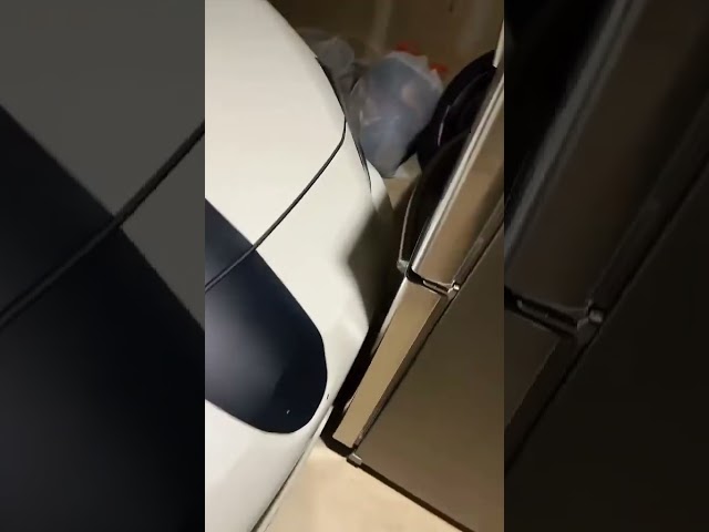 Well she didn't hit the fridge at least #automobile #car #racing #fun #performance #comedy #funny