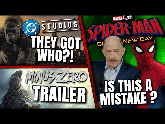 Spider-Man No Jameson, DCU Gorilla Grodd Cast, Godzilla Minus Zero Trailer & MORE!!