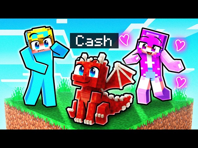 I Pretended to be a BABY DRAGON on ONE CHUNK!