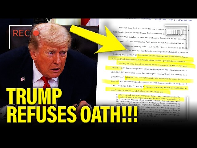 Trump SCHEME is SMOKED OUT and HE REFUSES OATH!!