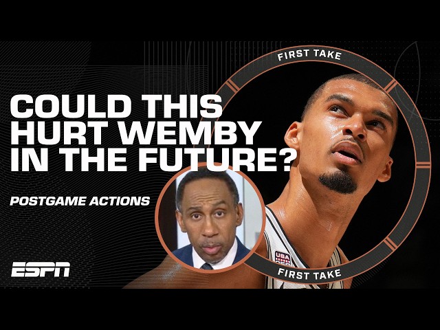 Stephen A. sends a WARNING to Victor Wembanyama after not shaking hands 🗣️ | First Take