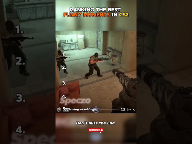 Top 5 best funny Moments in CS2 😂 #cs2 #csgo #funnyclips #cs2memes #gaming