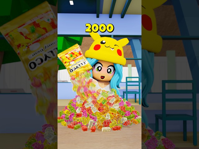 Gummy Bear 2000 vs 2026 vs 2050 🤣 Brookhaven Funny Meme #roblox #funny #shorts