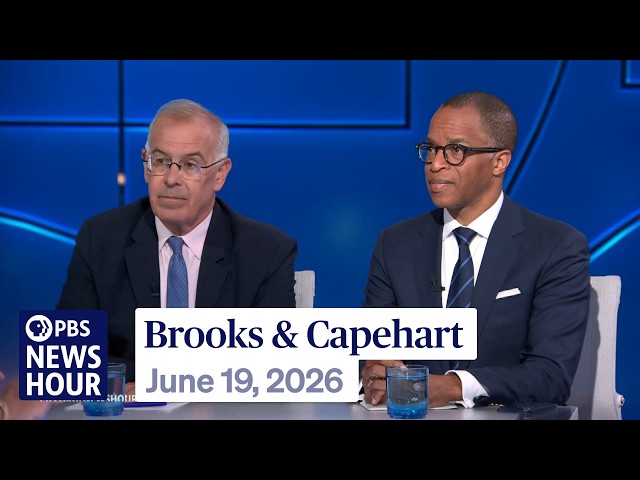 Brooks and Capehart on Trump’s record-low economic approval rating