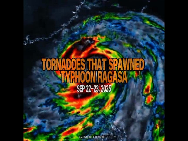 TORNADOES THAT SPAWNED BY TYPHOON RAGASA #edit #philippines #tornado #shorts #2025
