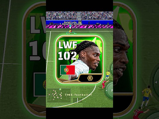POTD Rafael Leão🔥Hattrick 💀#efootball #efootballmobile #pes #shorts