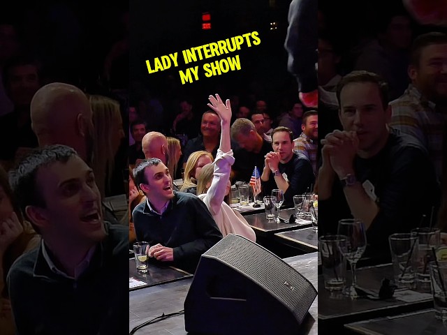 Had to fire up the ol’ b*tch detector 🎯🤣 #standup #comedy #amirk #heckler #crowdwork