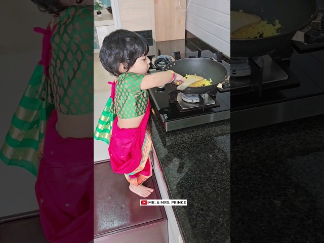 Baby Cooks Modak for  Ganapati pooja #ytshorts #shorts #mrandmrsprinceshorts #Amyratalks #funny