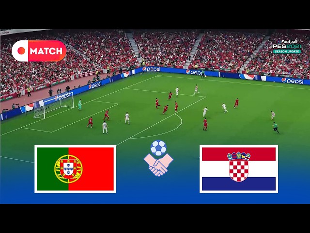 Portugal vs Croatia | World Cup 2026 Full Gameplay Simulation | eFootball PES 2021