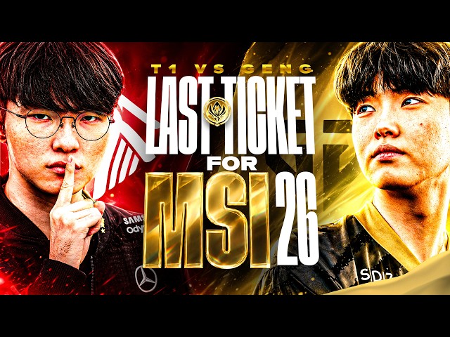 LAST TICKET FOR MSI - T1 VS GENG - LCK SPRING PLAYOFFS 2026