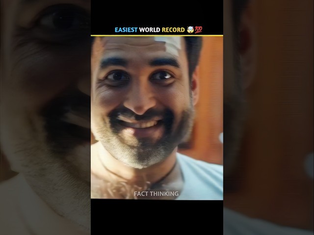 EASIEST WORLD RECORD 🤯💯 #viral #tranding #amazing #shorts #facts #ytshorts #popular