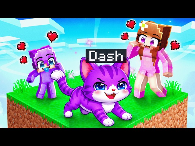 I Pretended to be a BABY CAT in ONE CHUNK Minecraft!