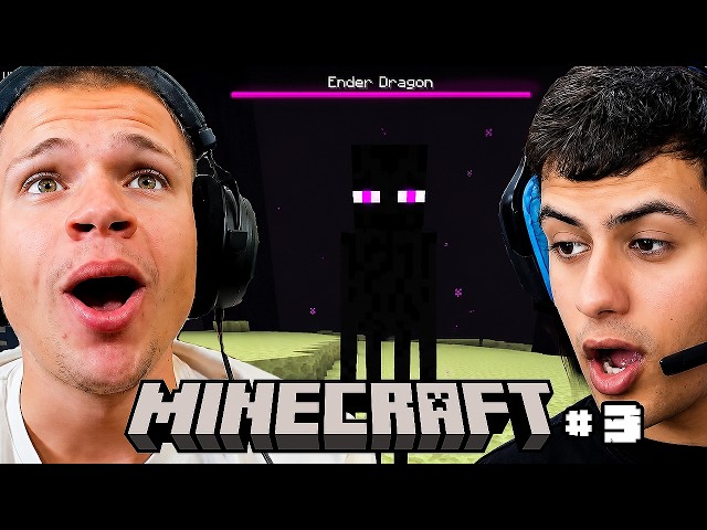 PLAYING HARDCORE MINECRAFT UNTIL WE BEAT IT