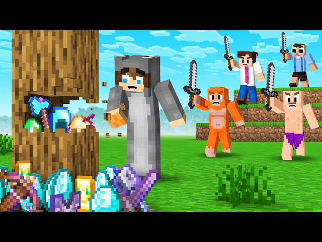 Minecraft Hunters vs Speedrunner but One Block is Secretly OP…