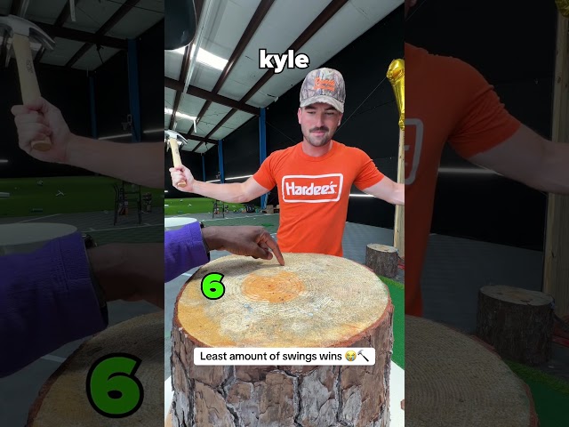 Least amount of swings wins 😭🔨