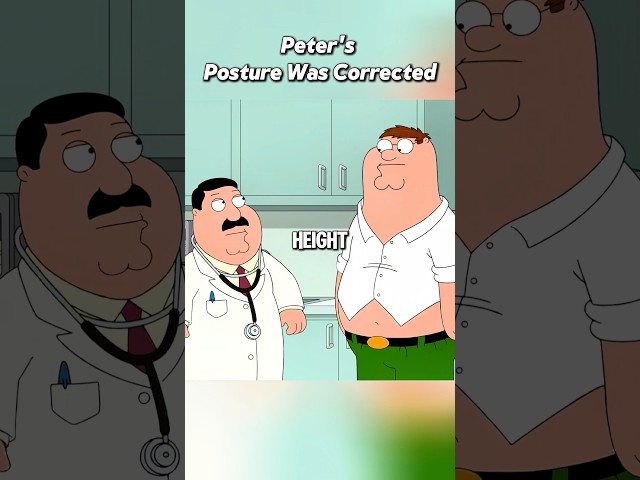 Peter's posture was corrected 🤯 #familyguy #shorts