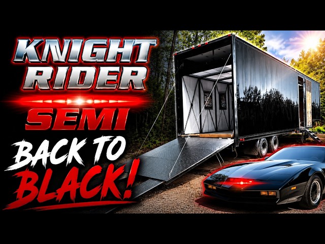 The Screen Used Knight Rider Trailer is BLACK once again!